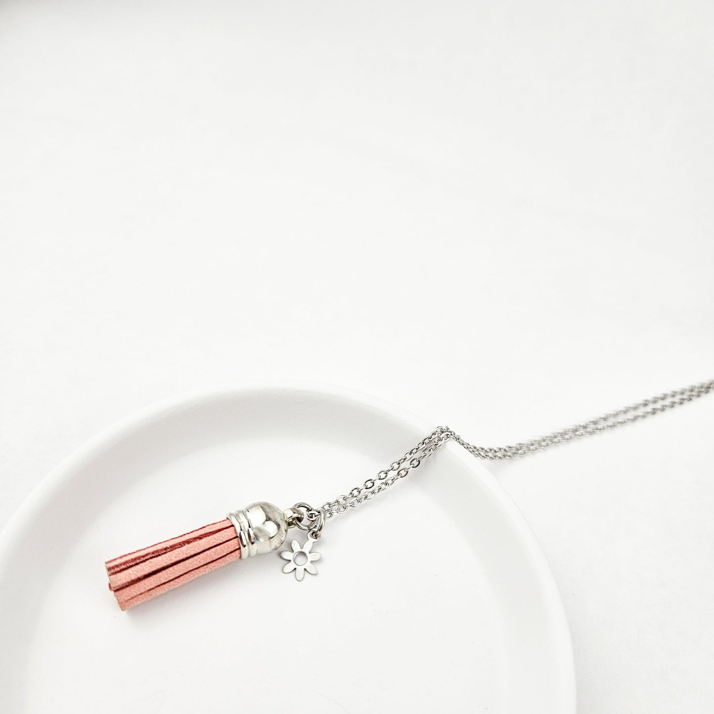 Child&#39;s Tassel + Charm Essential Oil Diffuser Necklace