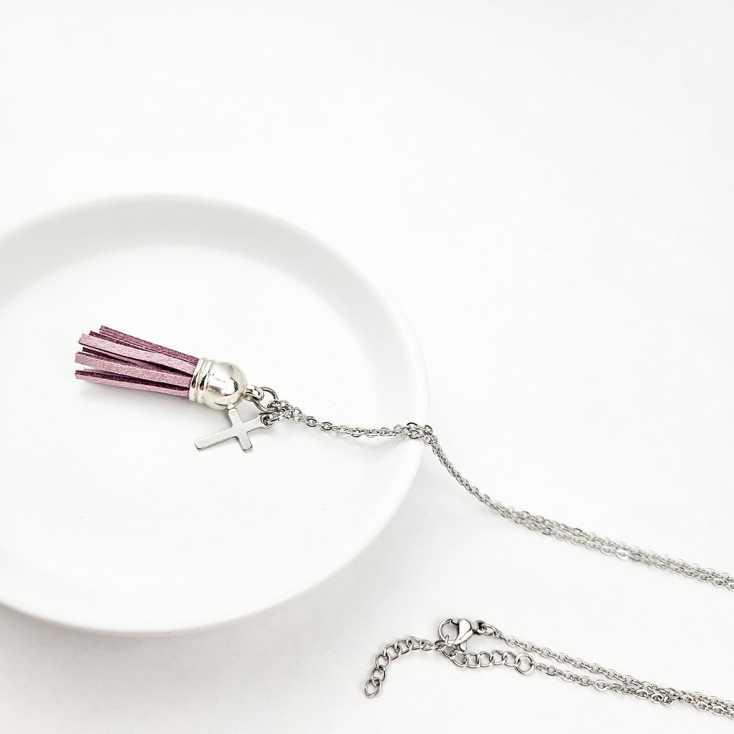 Child&#39;s Tassel + Charm Essential Oil Diffuser Necklace